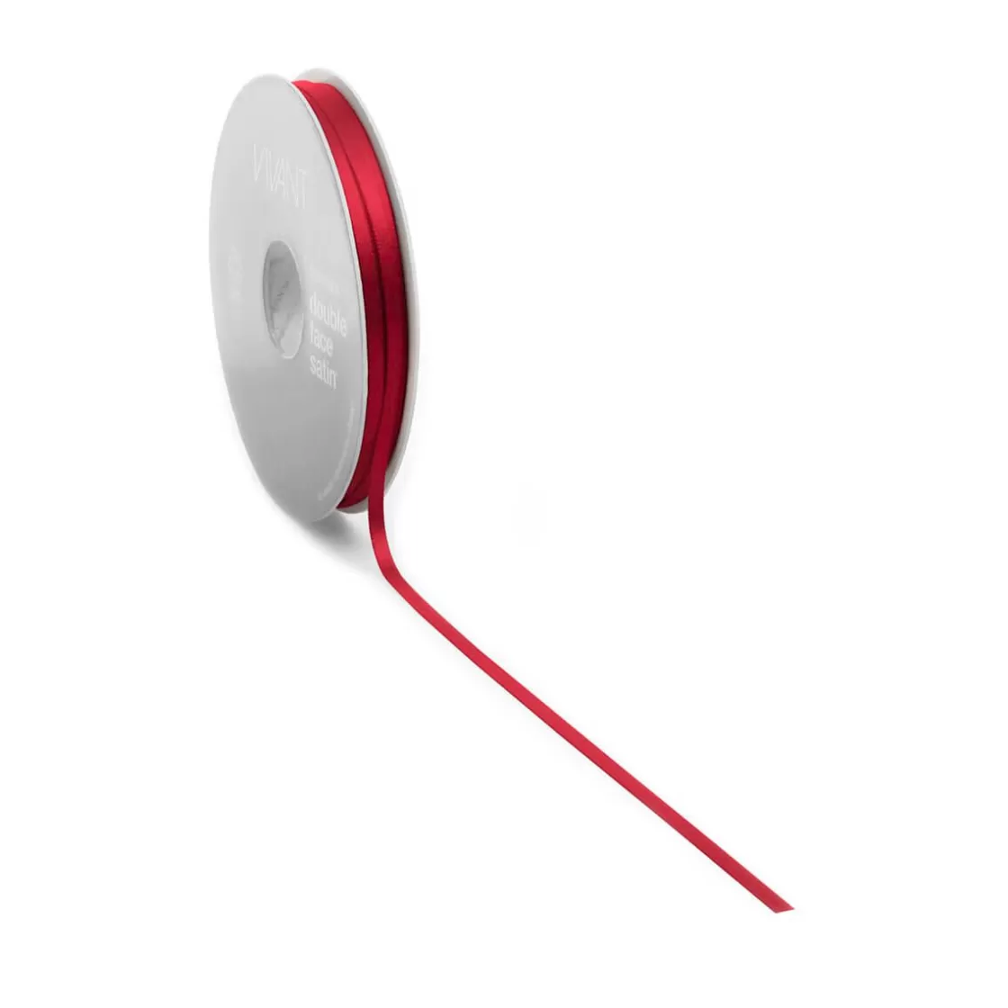 Cintas De Regalo>DecoWoerner Cinta De Raso, 3 Mm X 50m rojo