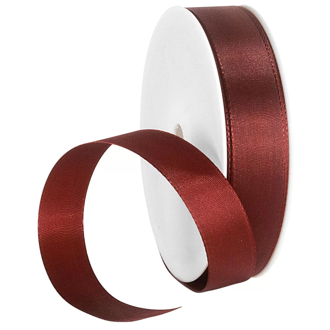 Cintas De Regalo>DecoWoerner Cinta De Tafetán Con Orillo 25 Mm, 50 M, Burdeos rojo