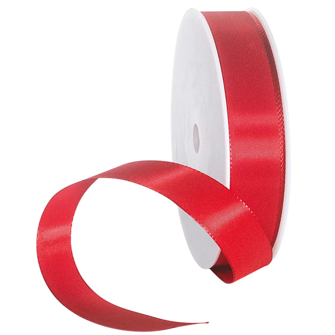 Cintas De Regalo>DecoWoerner Cinta De Tafetán Con Orillo 25 Mm, 50 M, Roja rojo