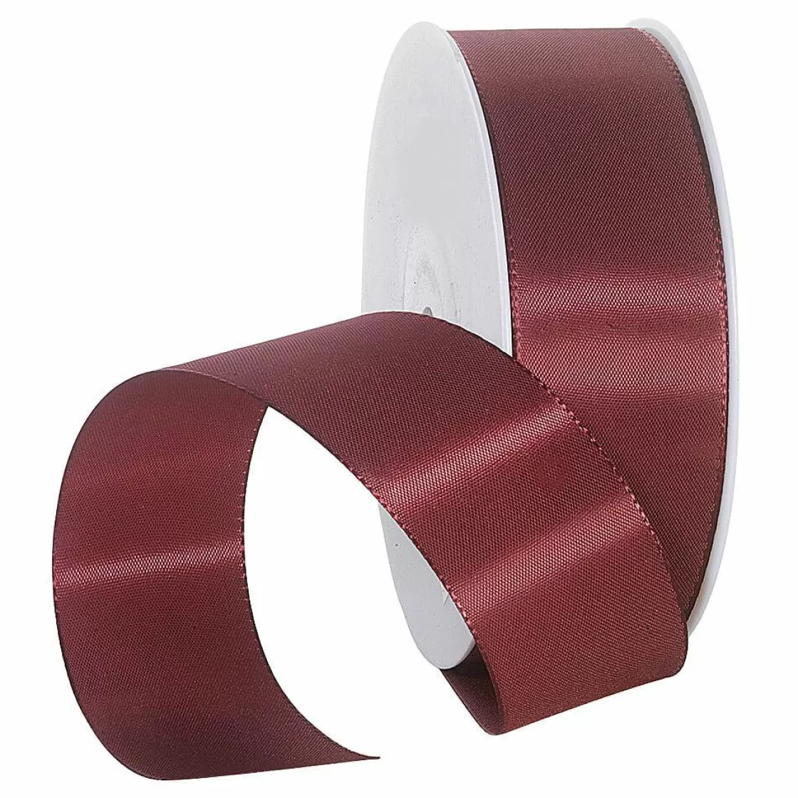 Cintas De Regalo>DecoWoerner Cinta De Tafetán Con Orillo 40 Mm, 50 M, Burdeos rojo
