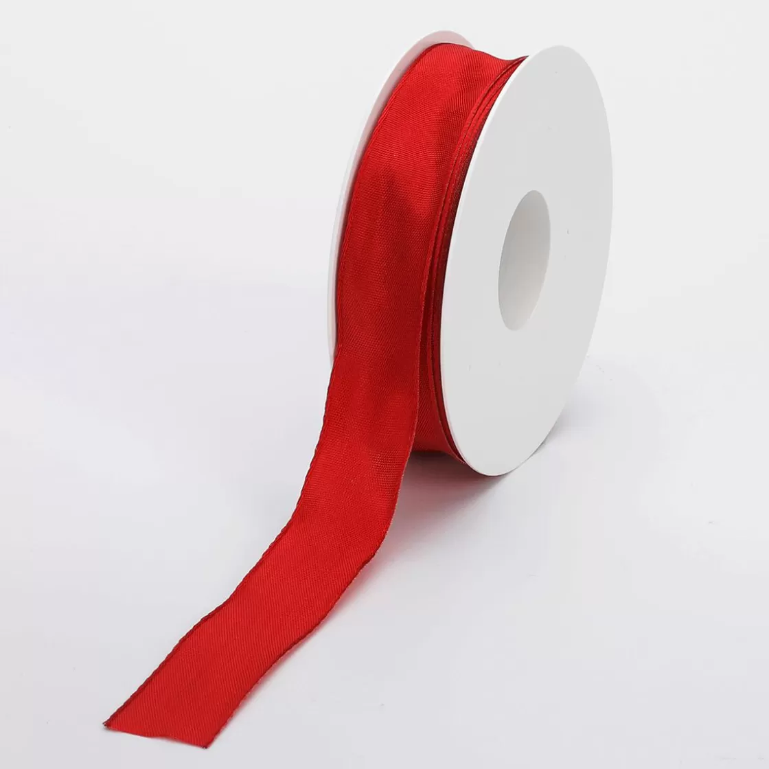 Cintas De Regalo>DecoWoerner Cinta De Tela De Regalo Con Borde De Alambre 25 Mm X 25 M rojo