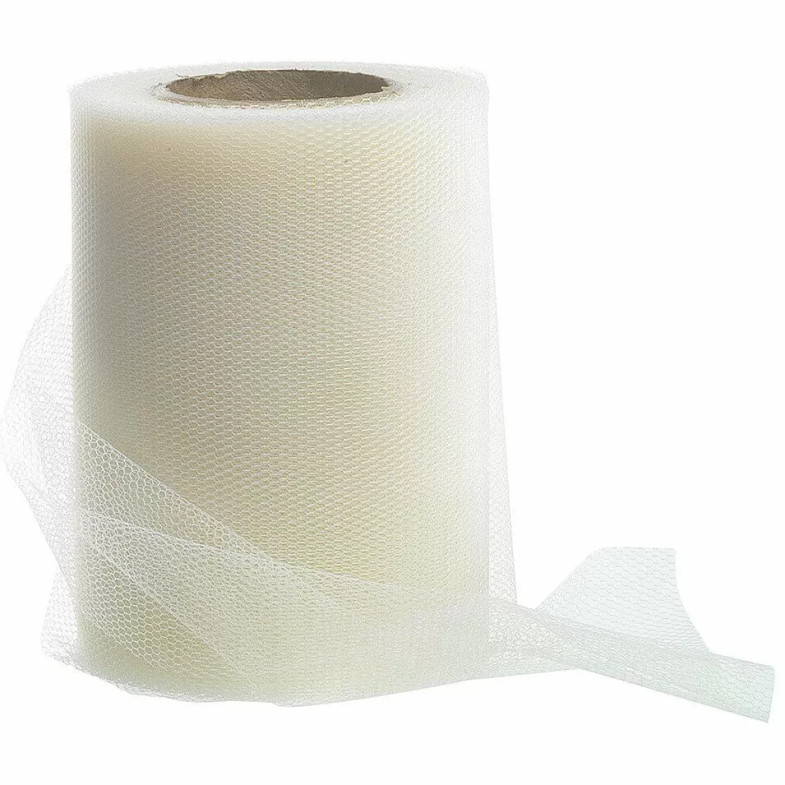 Cintas De Regalo>DecoWoerner Cinta De Tul, Anchura 100 Mm, Color Crema blanco