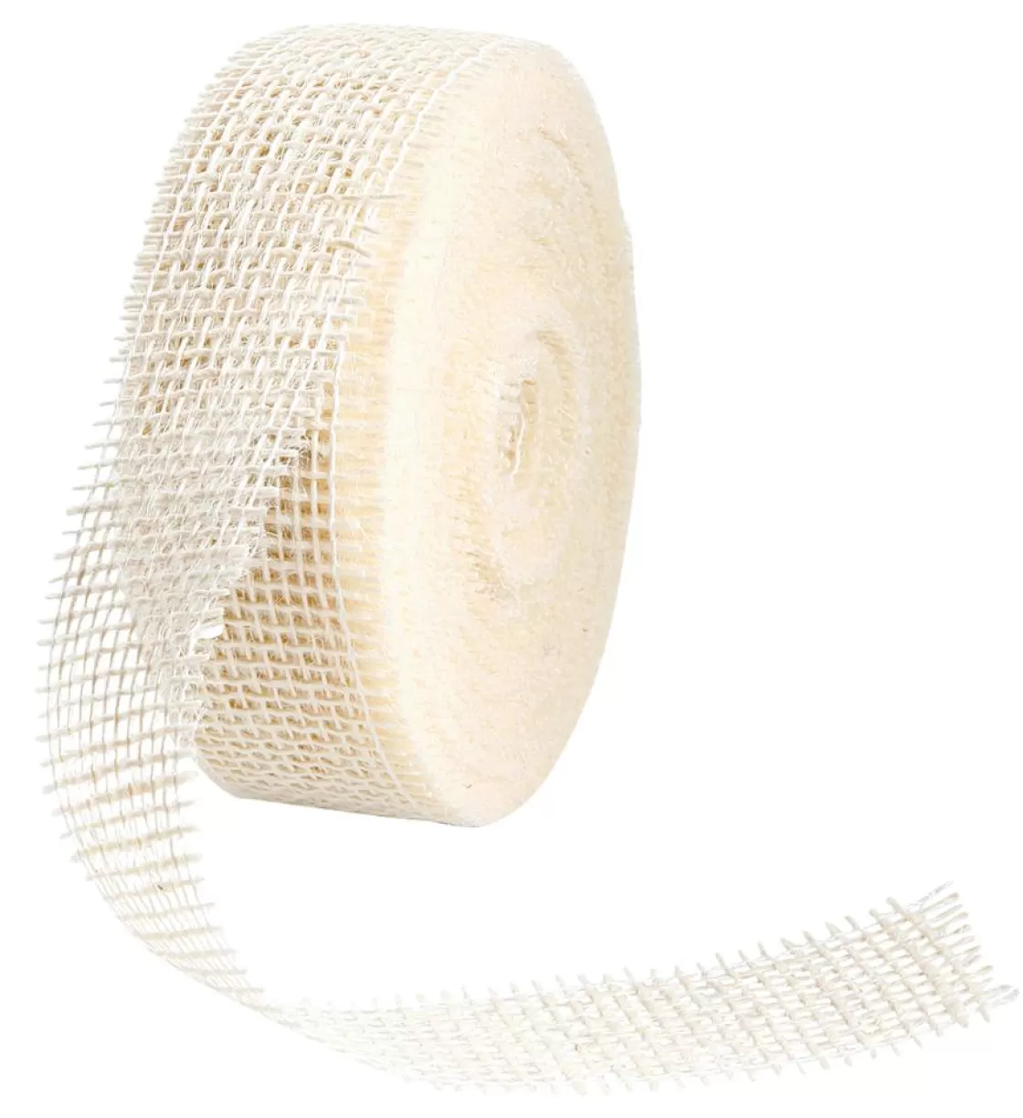 Cintas De Regalo | Decoración De Otoño>DecoWoerner Cinta De Yute, Color Crema, Anchura 40 Mm blanco