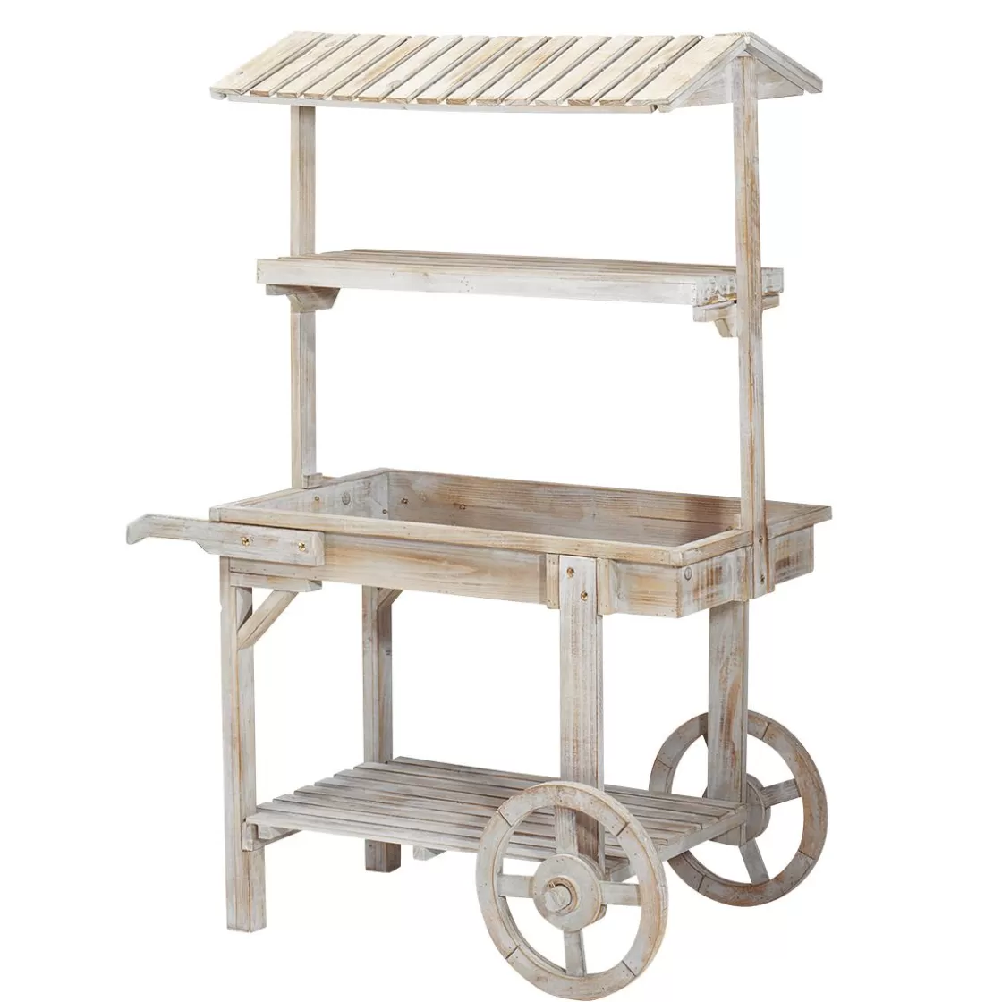 Decoración Temática>DecoWoerner Coche Vintage Altura 130 Cm blanco