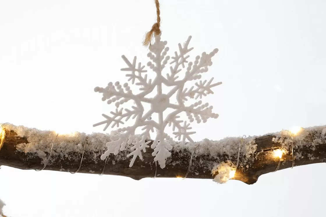 Figuras De Navidad>DecoWoerner Colgador De Madera Iluminado Para árboles, 100 Cm De Largo Madera natural
