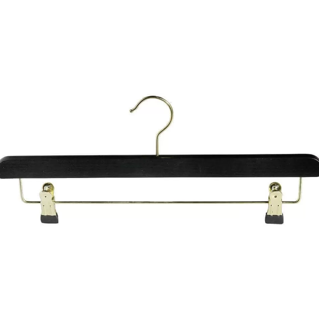 Perchas>DecoWoerner Colgador De Pinzas De Madera, /latón, 40 Cm negro