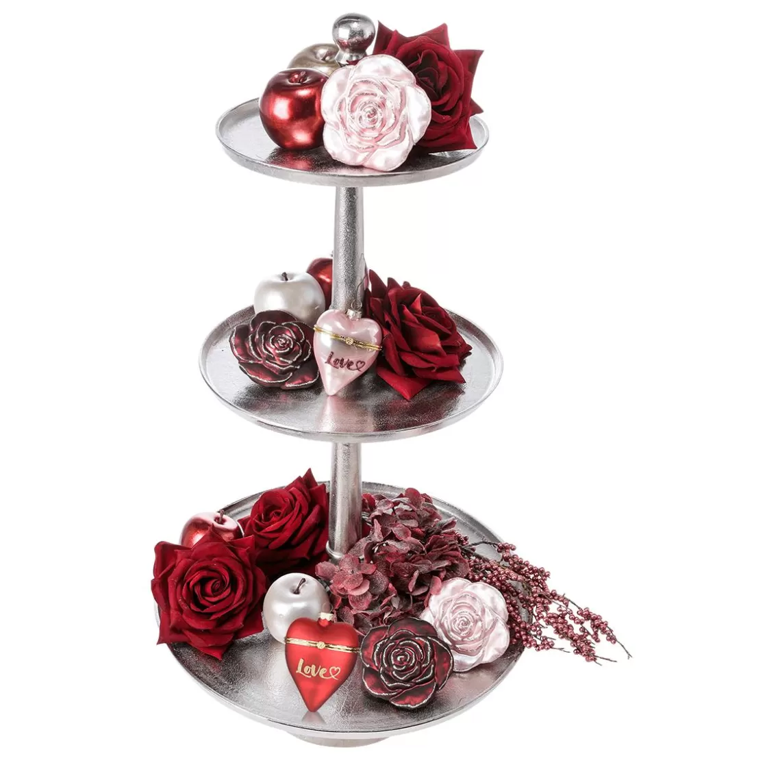 Decoración Temática | Bolas De Navidad>DecoWoerner Colgante Bola De Navidad Corazón 10 Cm rosa