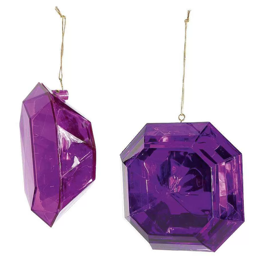 Figuras De Navidad>DecoWoerner Colgante De Diamantes Lila 2 Piezas violeta