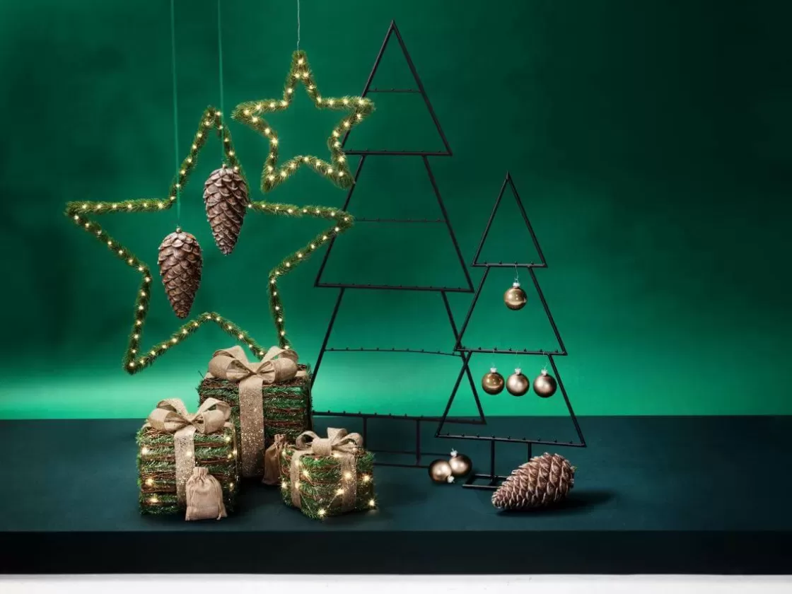 Estrella De Navidad | Luces De Navidad>DecoWoerner Colgante De Estrella De Luz LED Ø 38 Cm verde