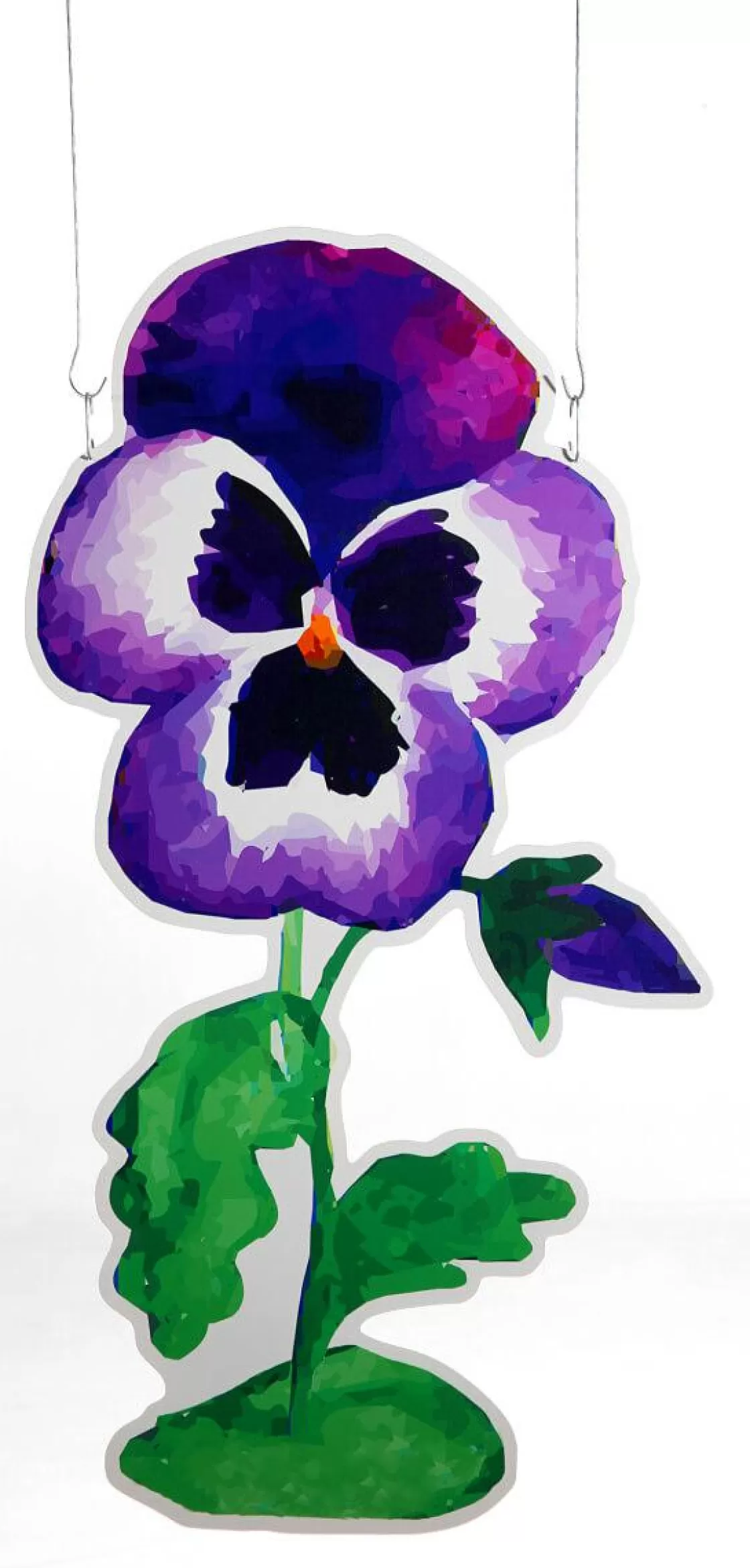 Decoración De Primavera>DecoWoerner Colgante De Exposición "Flor Pensamiento" Anchura 75 Cm violeta