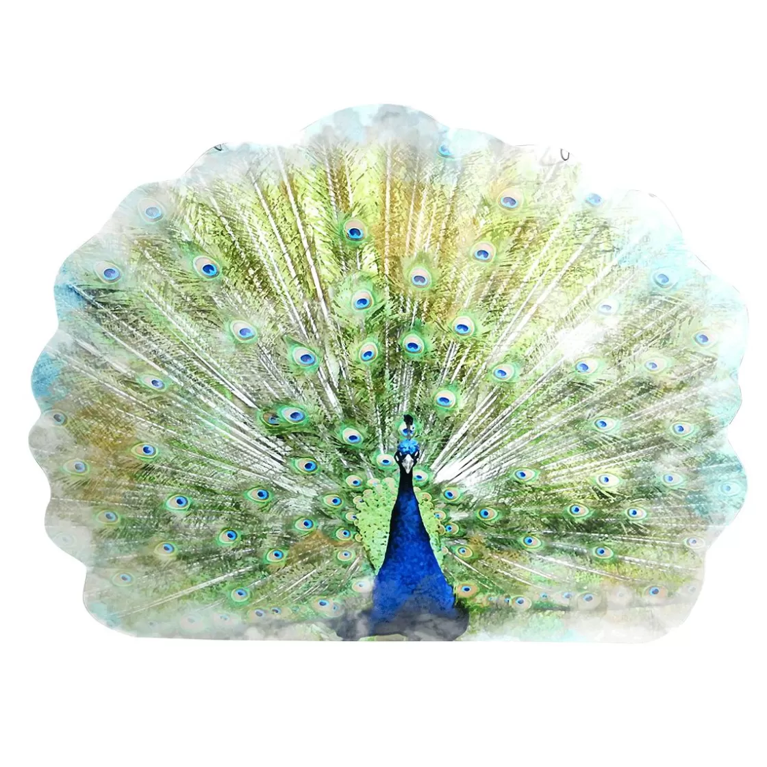 Decoración De Animales | Decoración De Primavera>DecoWoerner Colgante De Exposición "Pavo Real" Anchura 62 Cm verde