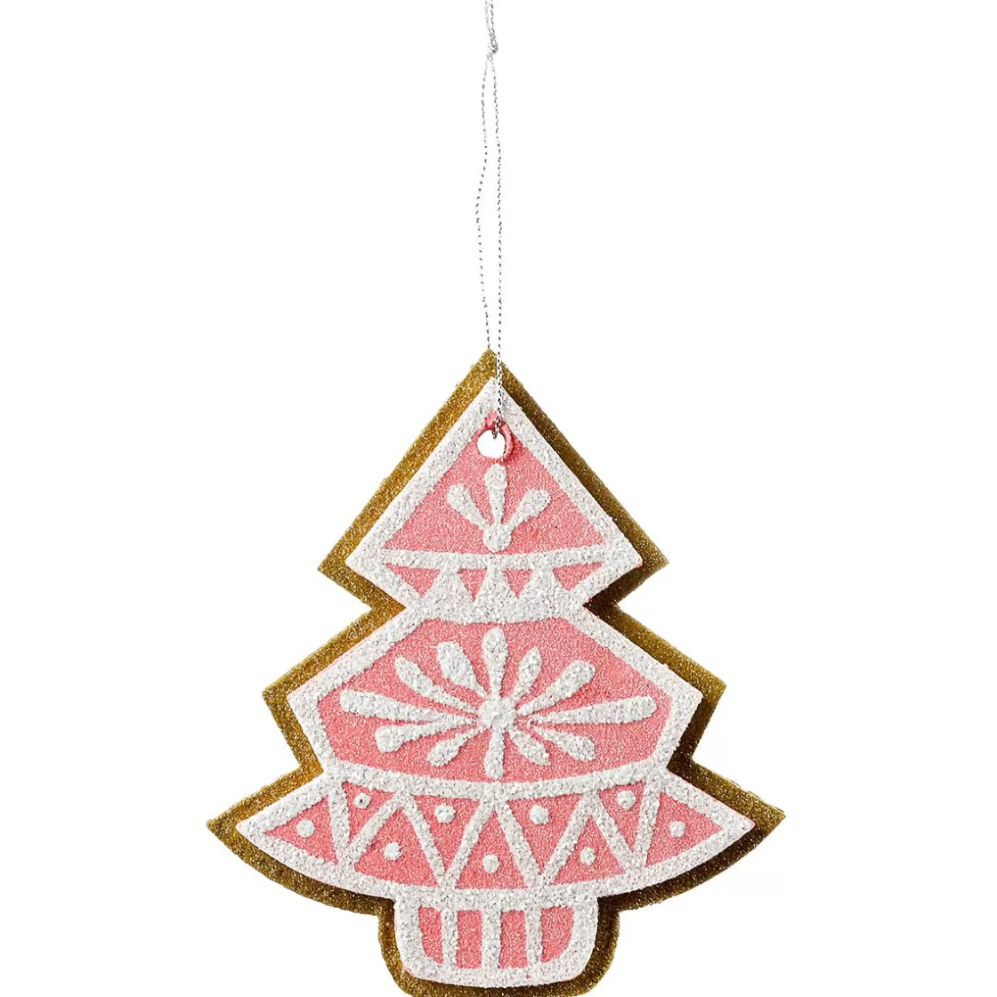 Figuras De Navidad>DecoWoerner Colgante De Navidad Abeto De Jengibre 13 Cm 4 Piezas rosa
