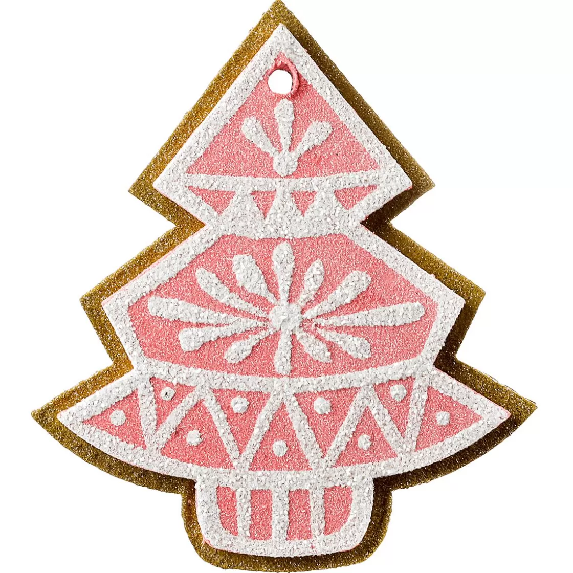 Figuras De Navidad>DecoWoerner Colgante De Navidad Abeto De Jengibre 13 Cm 4 Piezas rosa