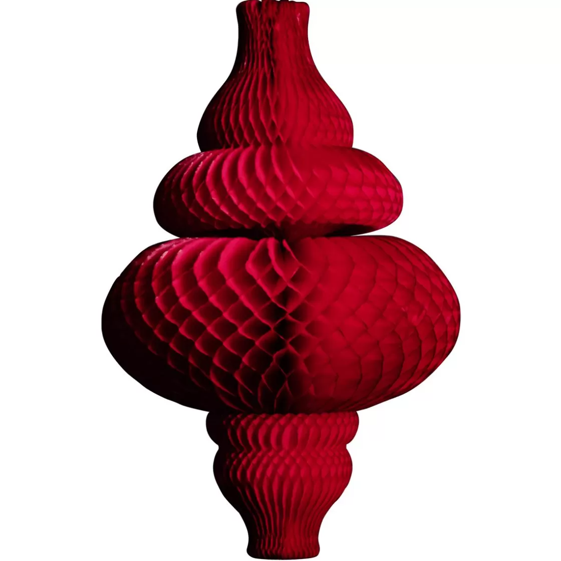 Decoración Temática>DecoWoerner Colgante De Papel De Nido De Abeja Adorno , Longitud 67 Cm rojo