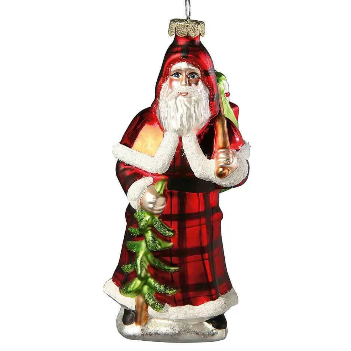 Bolas De Navidad>DecoWoerner Colgante De árbol De Navidad "Santa Claus" 12,5 Cm rojo