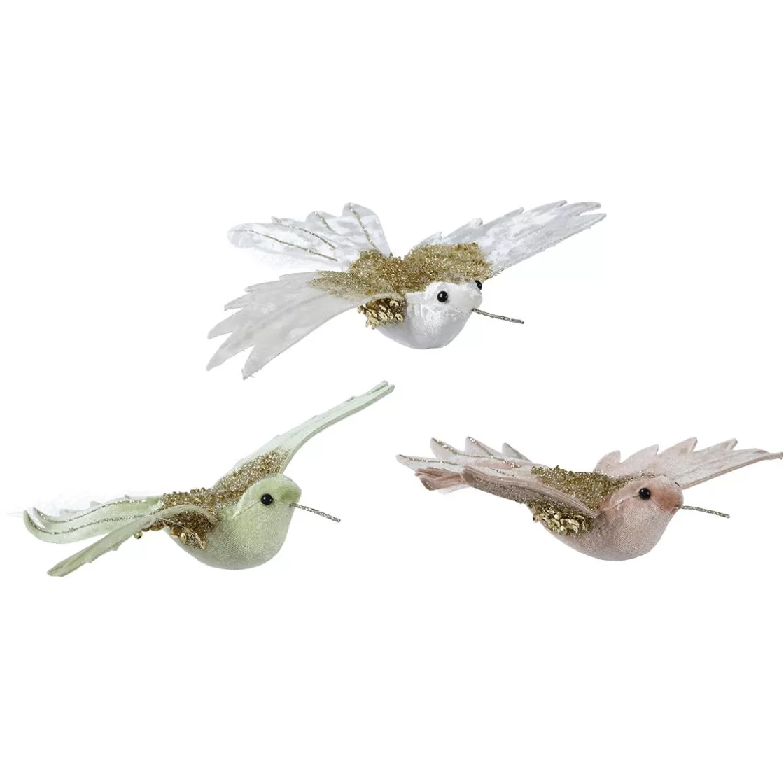 Decoración De Primavera>DecoWoerner Colibríes Artificiales Con Pinza 23 Cm, 3 Piezas multicolor