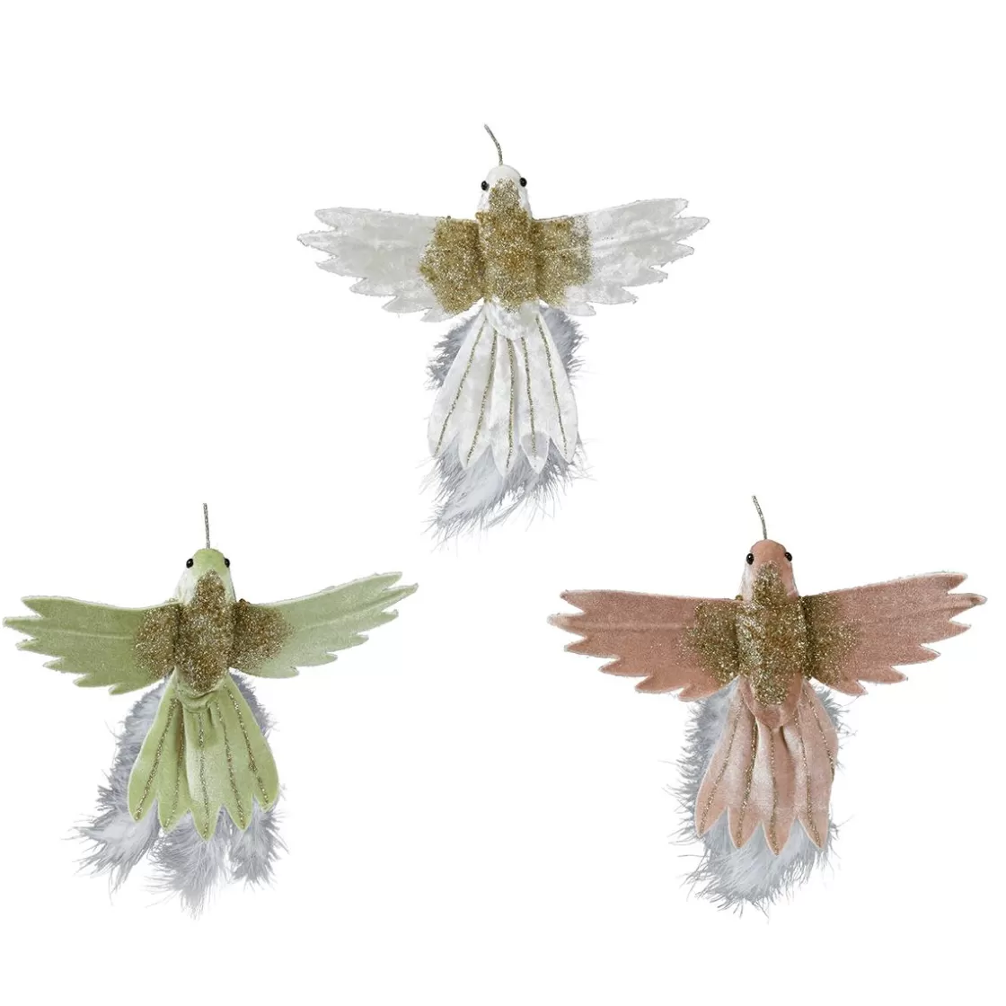 Decoración De Primavera>DecoWoerner Colibríes Artificiales Con Pinza 23 Cm, 3 Piezas multicolor