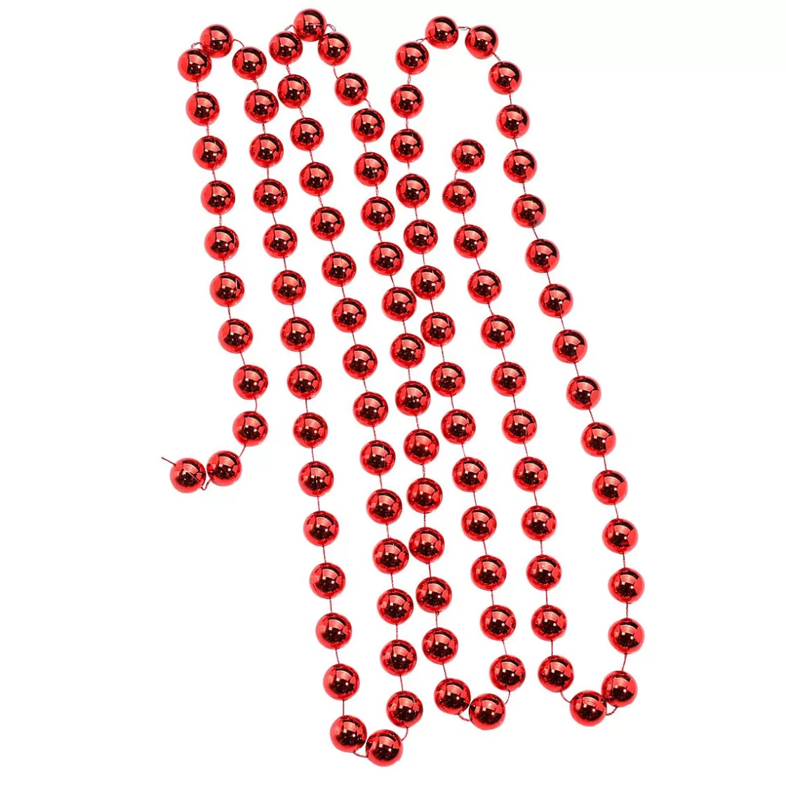 Decoración Dispersa | Figuras De Navidad>DecoWoerner Collar De Perlas XXL Deco 270 Cm rojo