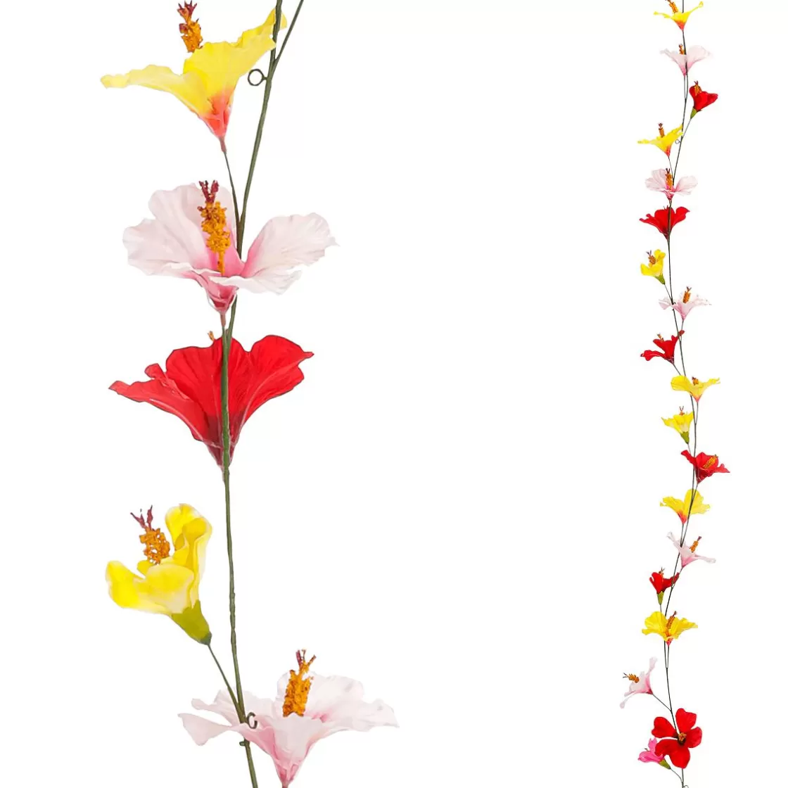 Decoración De Verano | Guirnaldas Y Vides>DecoWoerner Colorida Guirnalda De Hibisco Artificial 180 Cm multicolor