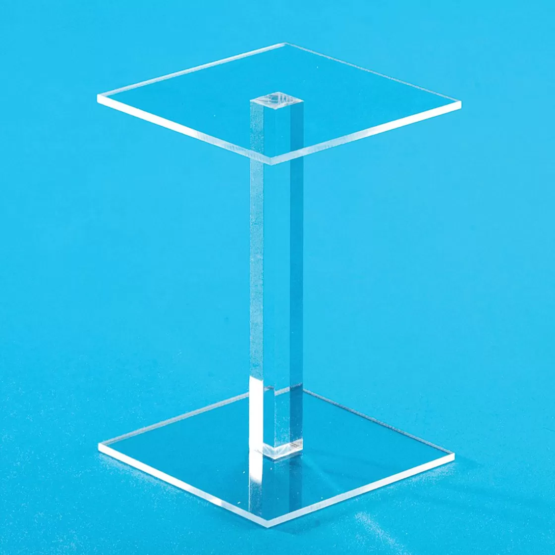 Expositores Para Tiendas>DecoWoerner Columna Cuadrada De Acrílico Altura 15 Cm transparente