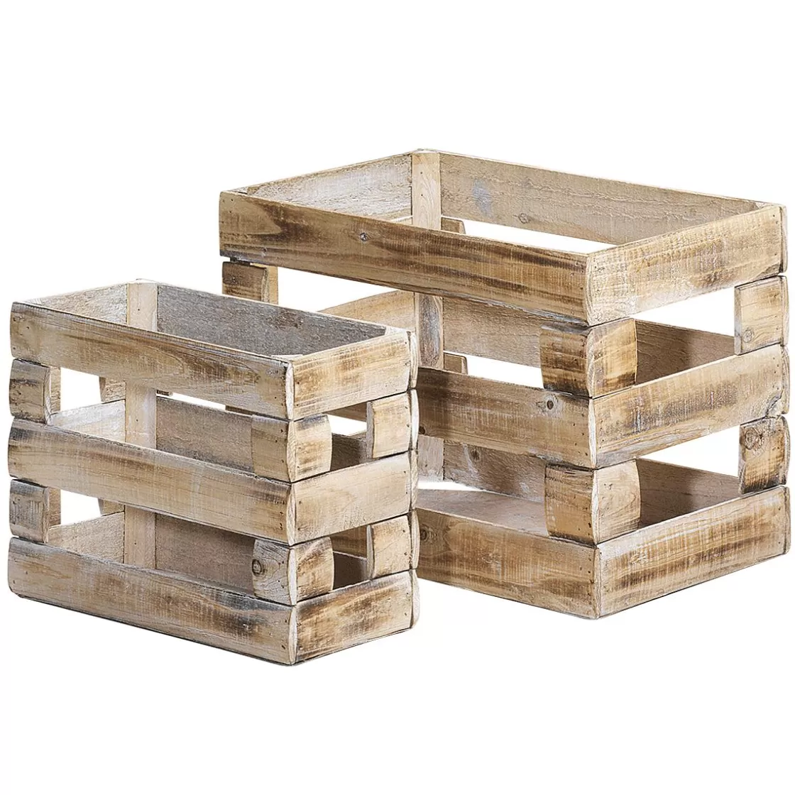 Expositores Para Tiendas | Decoración Natural>DecoWoerner Conjunto De Cajas De Madera Beige