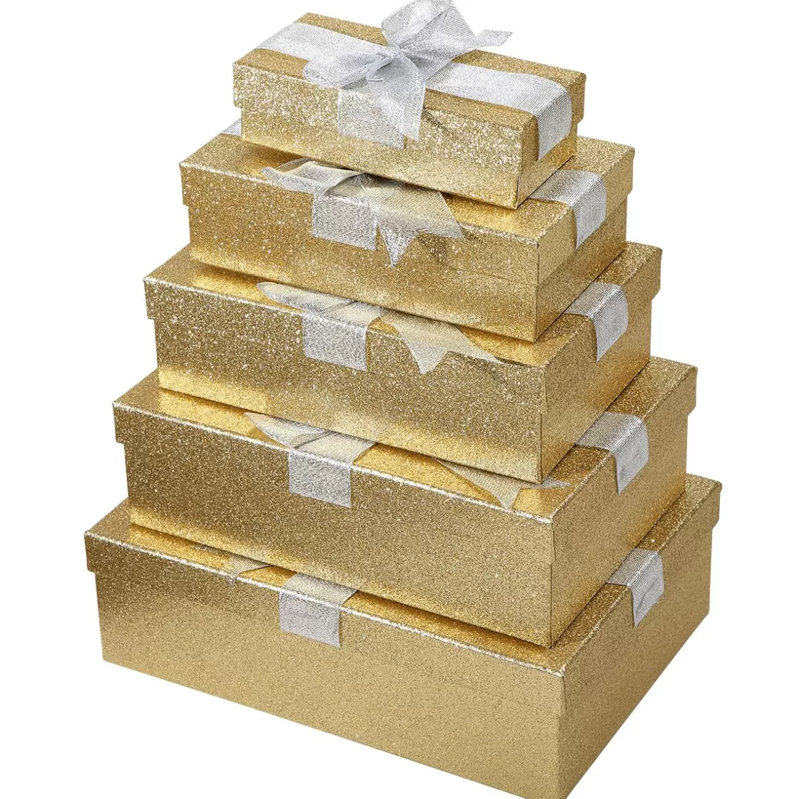 Cajas De Regalo>DecoWoerner Conjunto De Cajas De Regalo , 5 Piezas oro