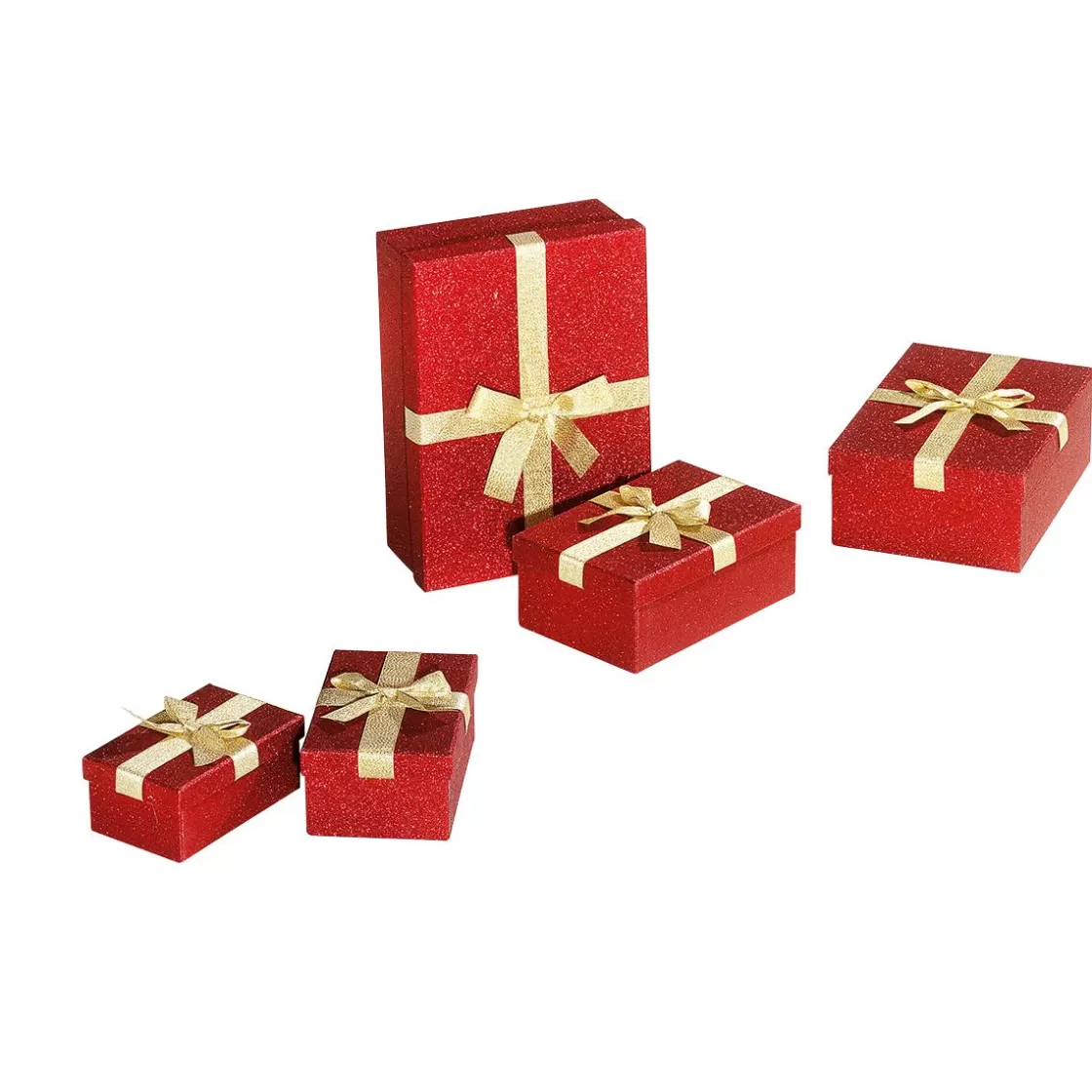 Cajas De Regalo>DecoWoerner Conjunto De Cajas De Regalo Rojas, 5 Piezas rojo