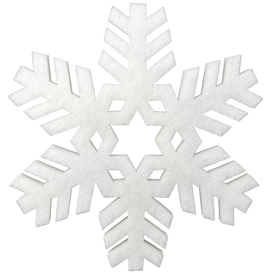 Decoración De Invierno>DecoWoerner Copo De Nieve De Algodón, Ø 30 Cm blanco