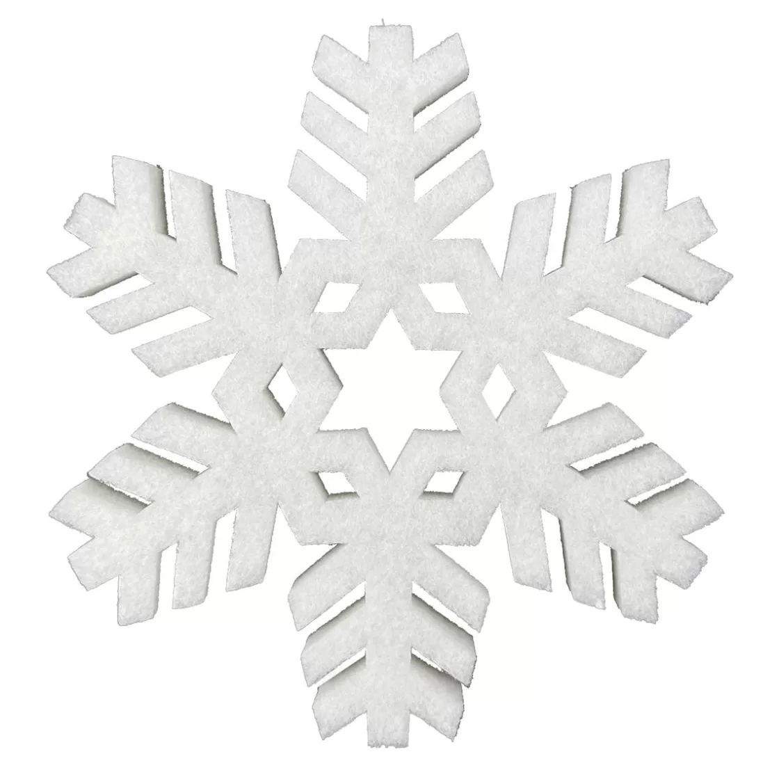 Decoración De Invierno>DecoWoerner Copo De Nieve De Algodón, Ø 60 Cm blanco