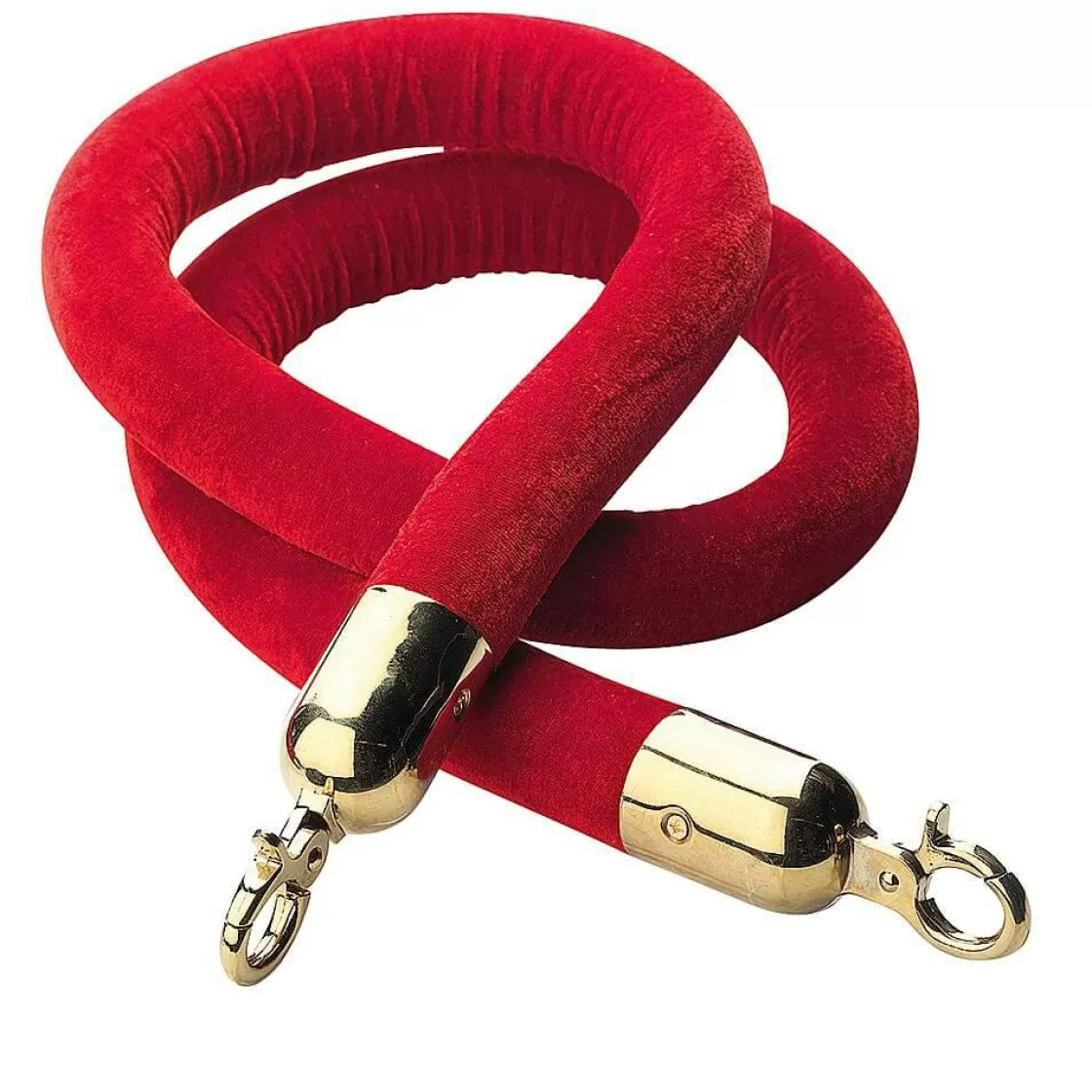 Carteles Y Señalización>DecoWoerner Cordón Para Postes De Barrera, 150 Cm De Longitud, Latón/ rojo