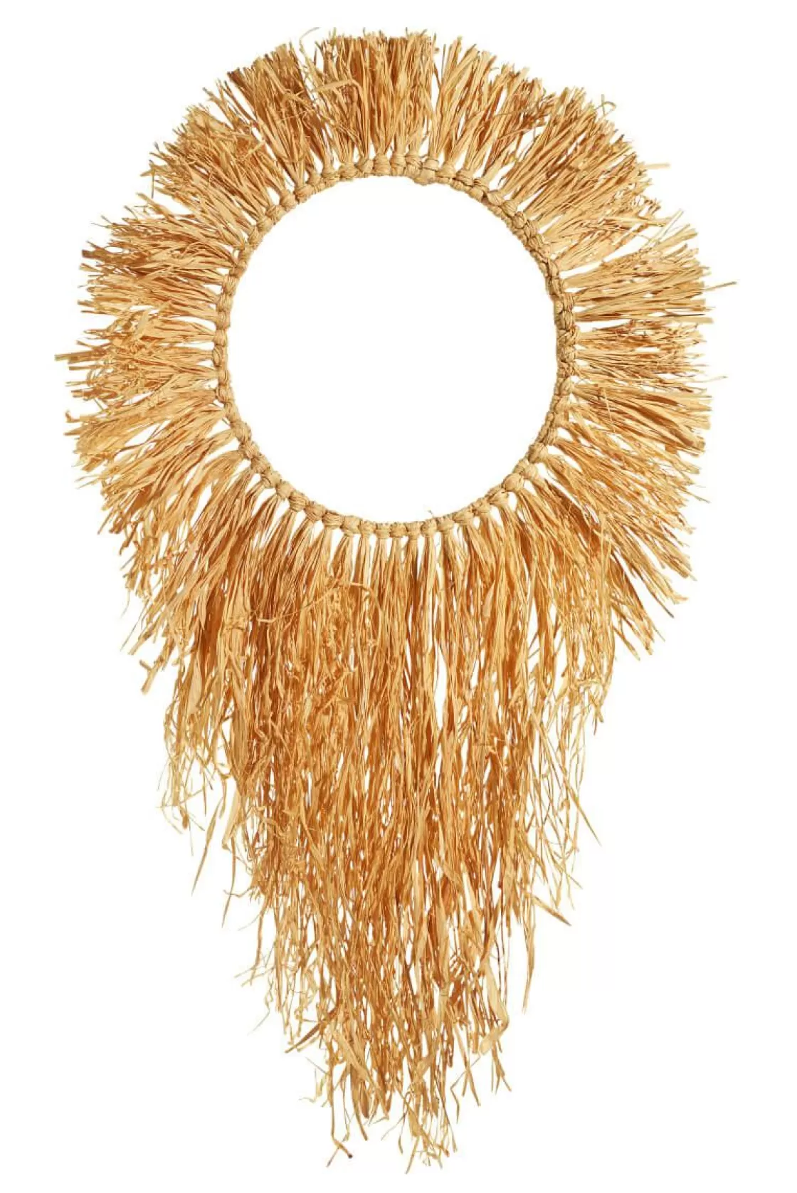 Decoración De Verano>DecoWoerner Corona Decorativa "Boho" 27 Cm Ø Beige