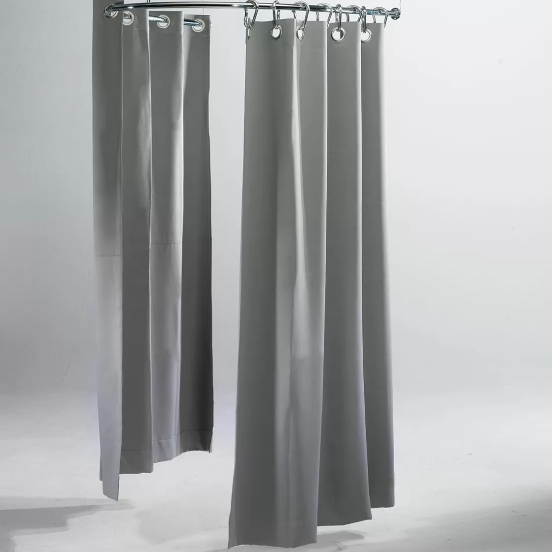 Probadores Y Cortinas>DecoWoerner Cortina De Cubículo Semicircular, 200 Cm De Largo, Gris