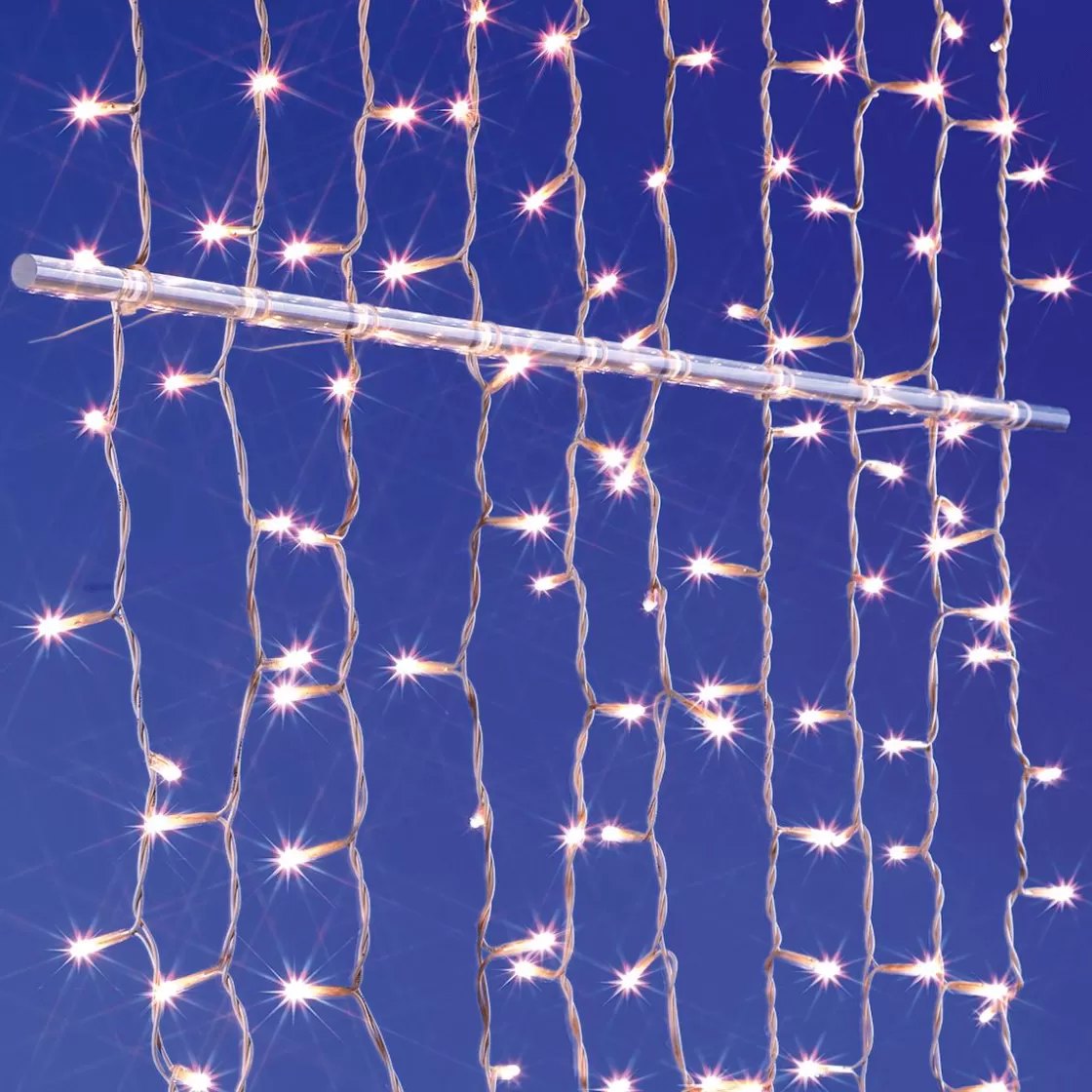 Luces De Navidad>DecoWoerner Cortina De Luces LED 24V Para Exteriores, 500 LED, 300 X 200 Cm blanco