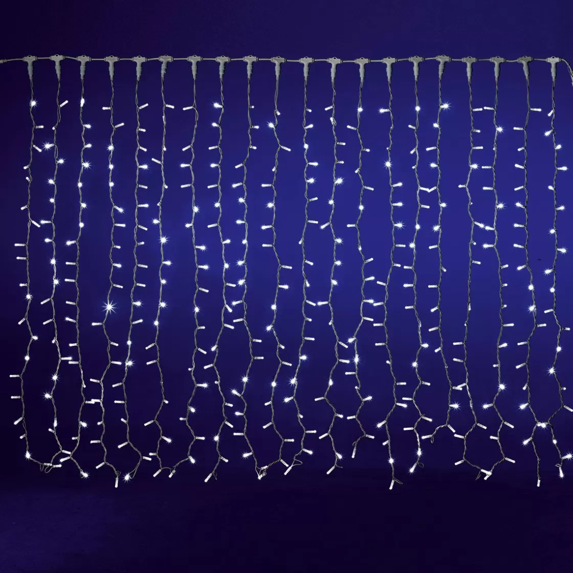 Luces De Navidad>DecoWoerner Cortina De Luces LED Para Exteriores, 400 LED, 150 X 200 Cm blanco