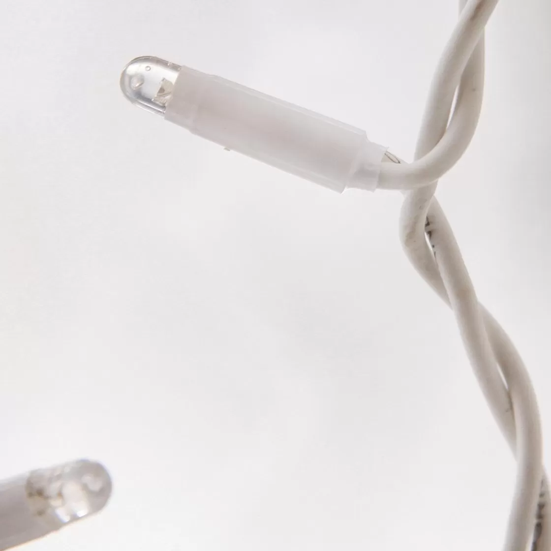 Luces De Navidad>DecoWoerner Cortina De Luz LED Profesional IP67, 700 Cm Sin Cable De Alimentación, Blanca