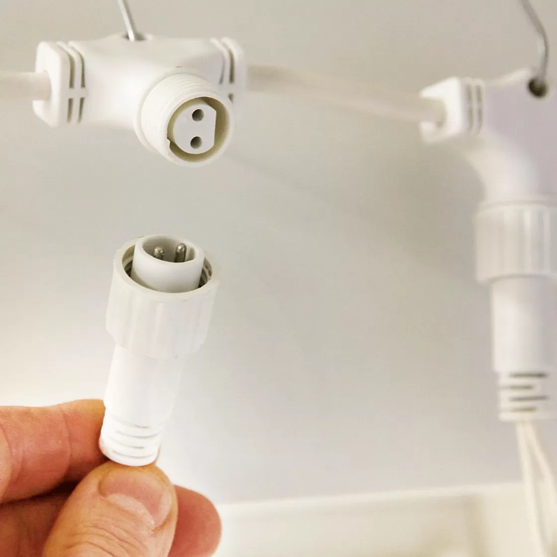 Luces De Navidad>DecoWoerner Cortina De Luz LED Profesional IP67, 900 Cm Sin Cable De Alimentación, Blanca