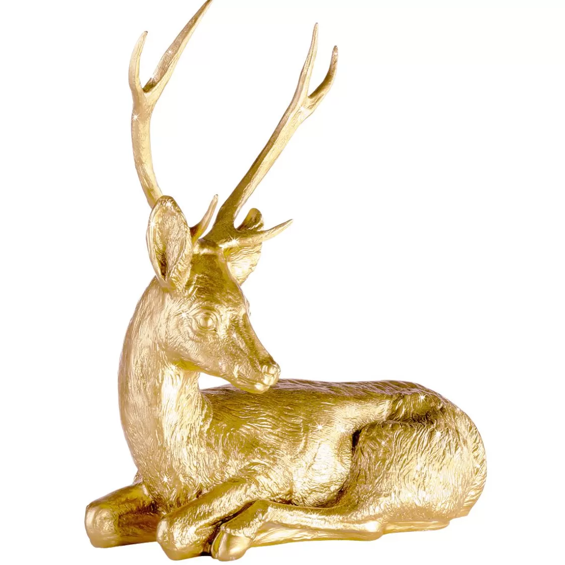 Decoración De Animales | Decoración De Otoño>DecoWoerner Corzo Macho Decorativo, Longitud: 70 Cm oro