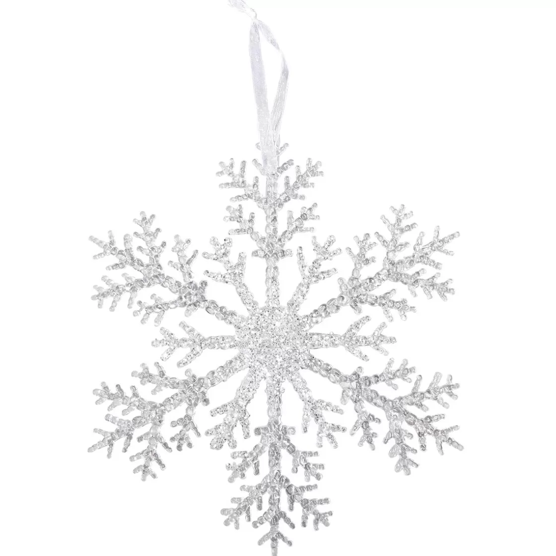 Decoración De Invierno>DecoWoerner Cristales De Hielo Ø 21 Cm 3 Piezas De Plástico transparente