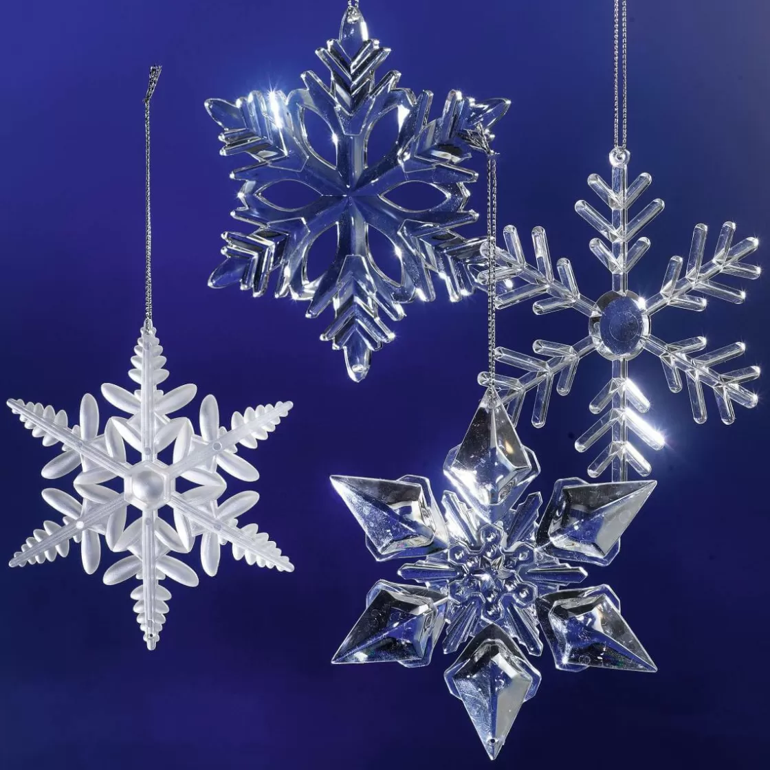 Decoración De Invierno | Figuras De Navidad>DecoWoerner Cristales De Hielo Decorativos, 20 Piezas transparente