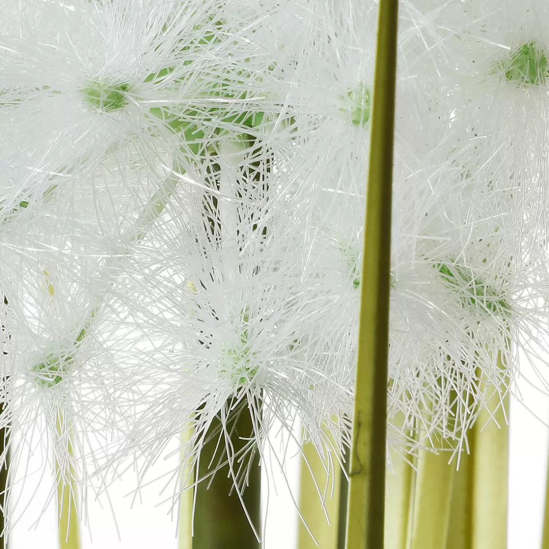 Decoración De Verano | Decoración De Primavera>DecoWoerner Césped Artificial Con Dientes De León En Maceta Negra 70 Cm verde