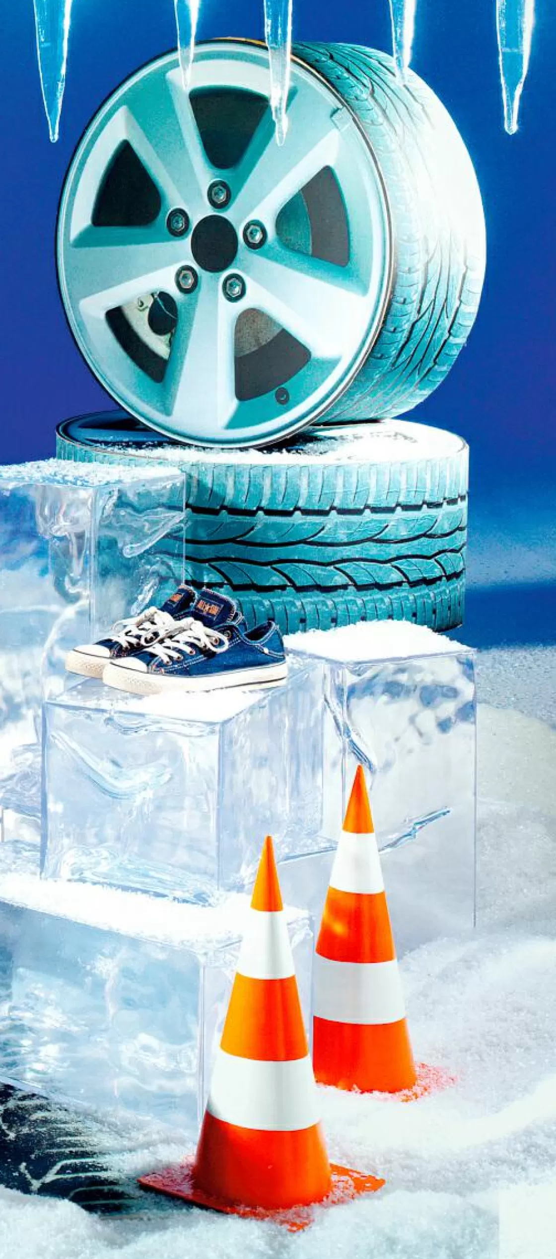 Decoración Temática | Decoración De Invierno>DecoWoerner Cubito De Hielo Decorativo, 23 X 23 Cm transparente