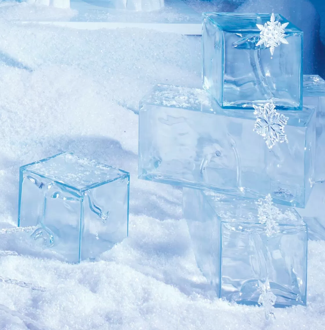 Decoración Temática | Decoración De Invierno>DecoWoerner Cubito De Hielo Decorativo, 23 X 23 Cm transparente