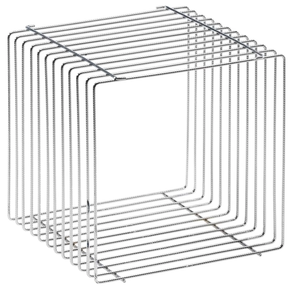 Expositores Para Tiendas>DecoWoerner Cubo De Celosía 40 X 40 Cm plata