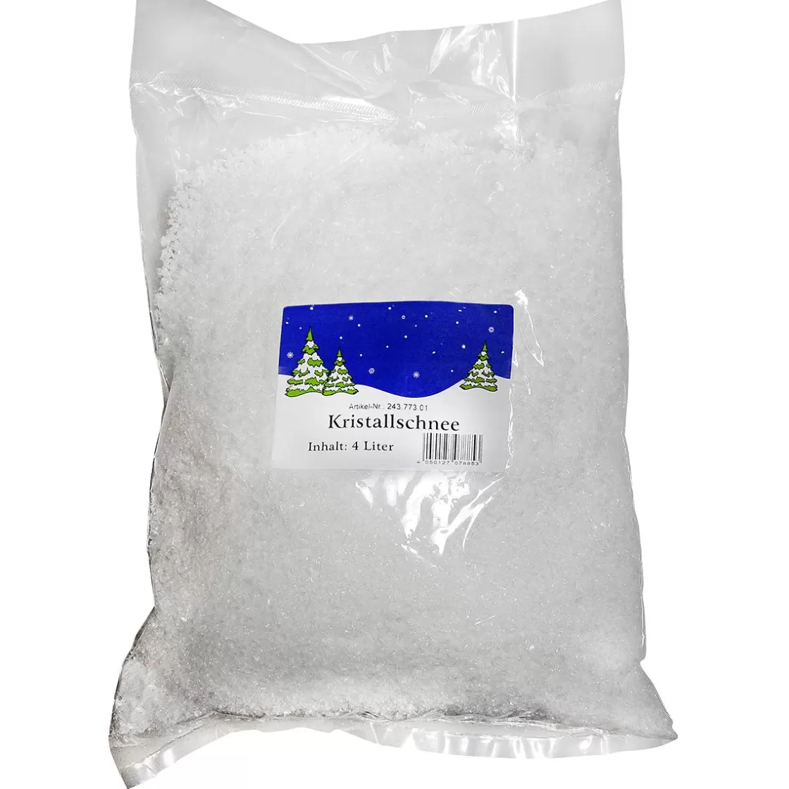 Decoración Dispersa | Decoración De Invierno>DecoWoerner Deco Crystal Snow 140 G (4 Litros) blanco