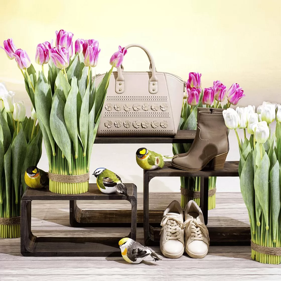Decoración De Animales | Decoración De Primavera>DecoWoerner Decoración Pájaro Verde Amarillo 19 Cm azul