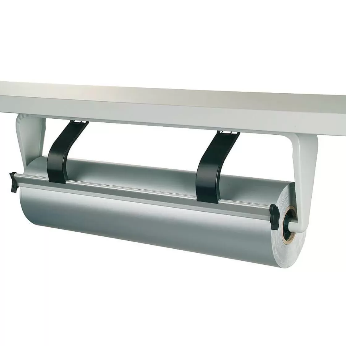 Portarrollos De Papel De Regalo>DecoWoerner Dispensador Bajo Mesa "Estándar" Anchura De Rollo 75 Cm Gris