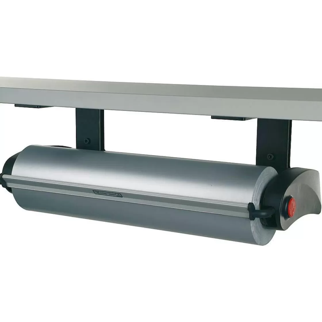Portarrollos De Papel De Regalo>DecoWoerner Dispensador Bajo Mesa VARIO Anchura De Rollo 75 Cm negro