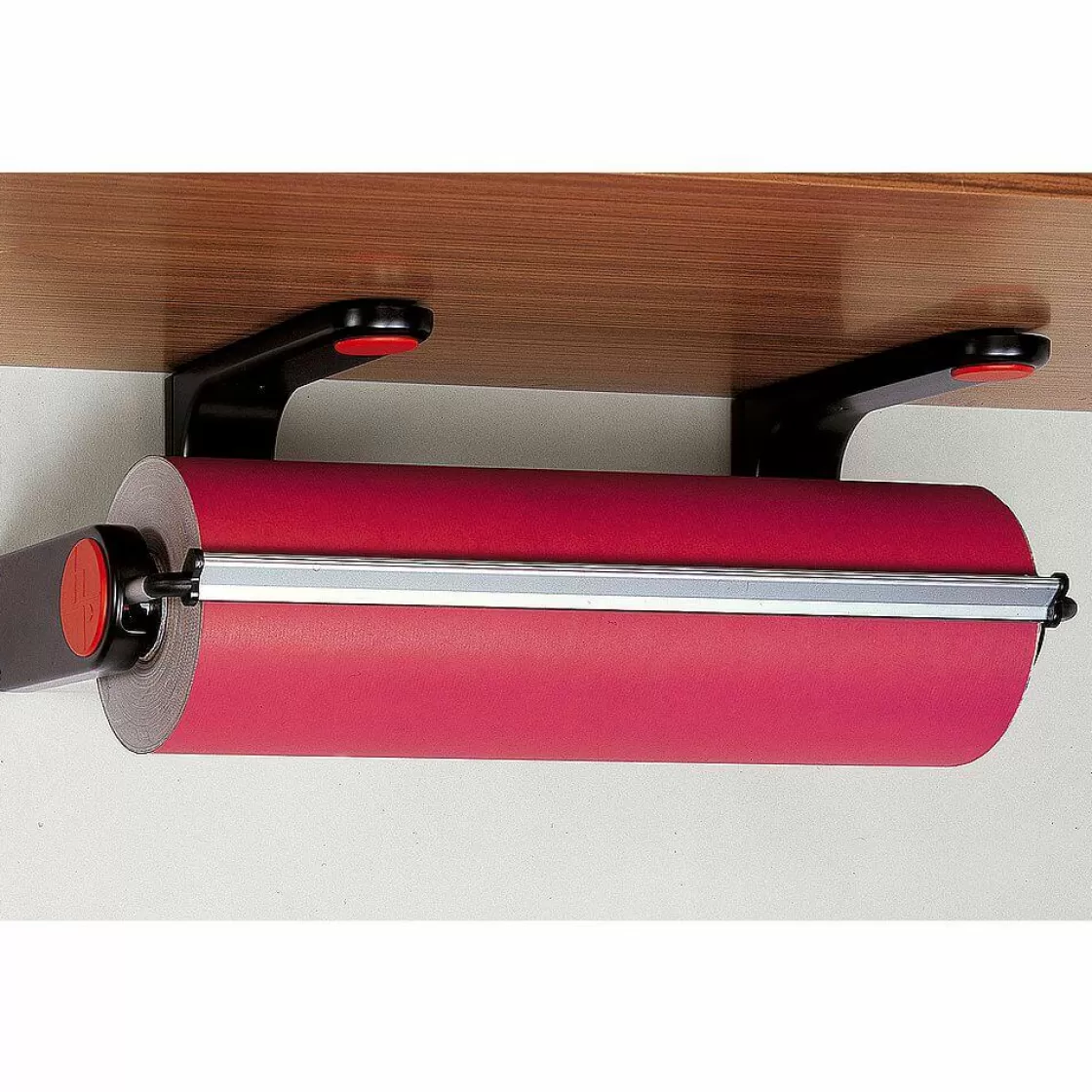 Portarrollos De Papel De Regalo>DecoWoerner Dispensador Bajo Mesa VARIO Anchura De Rollo 75 Cm negro