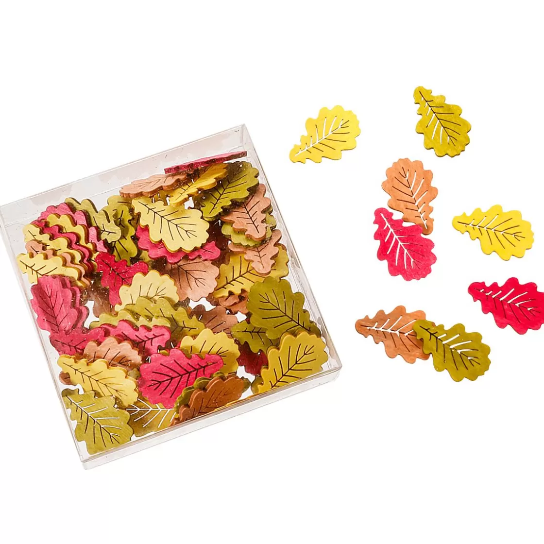 Decoración Dispersa | Decoración De Otoño>DecoWoerner Dispersión De Hojas De Otoño 72 Piezas 3,5 X 4 Cm marrón