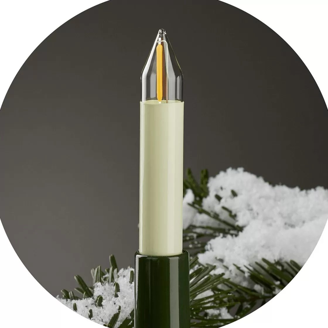 Luz Decorativa | Luces De Navidad>DecoWoerner Eje Velas Luz Cadena Para Interior Y Exterior 22 M verde